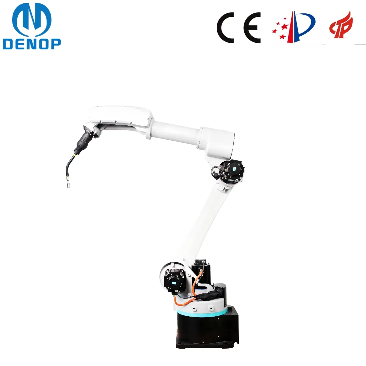 Sistema Avançado de Soldagem Robótica Industrial com Posicionador Integrado e Limpador de Tocha