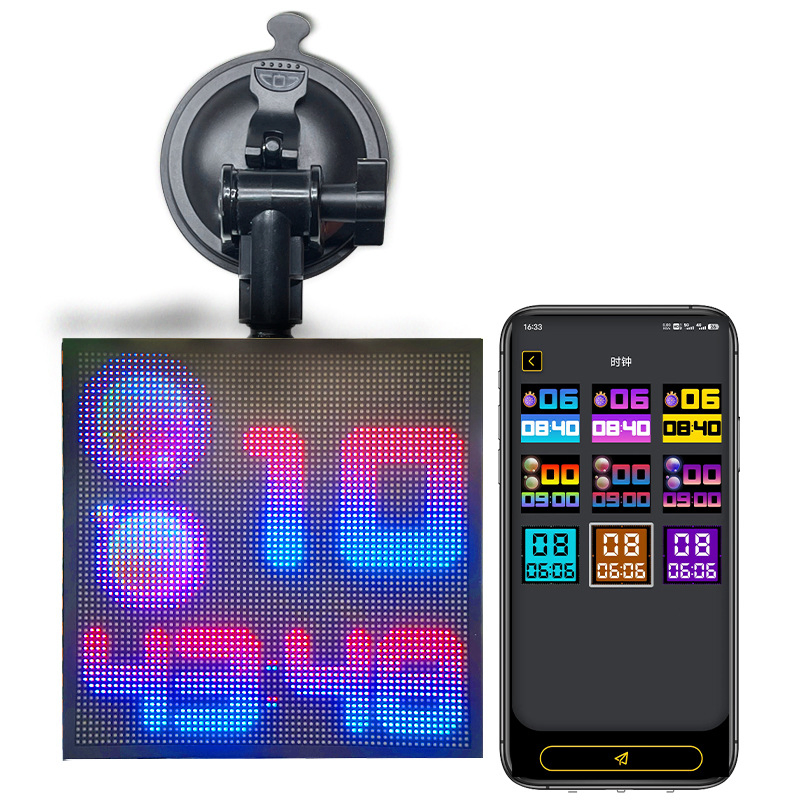 Tela LED de Alta Qualidade para Carro, Display de LED para Vidro Traseiro, Tela em Cores Completas