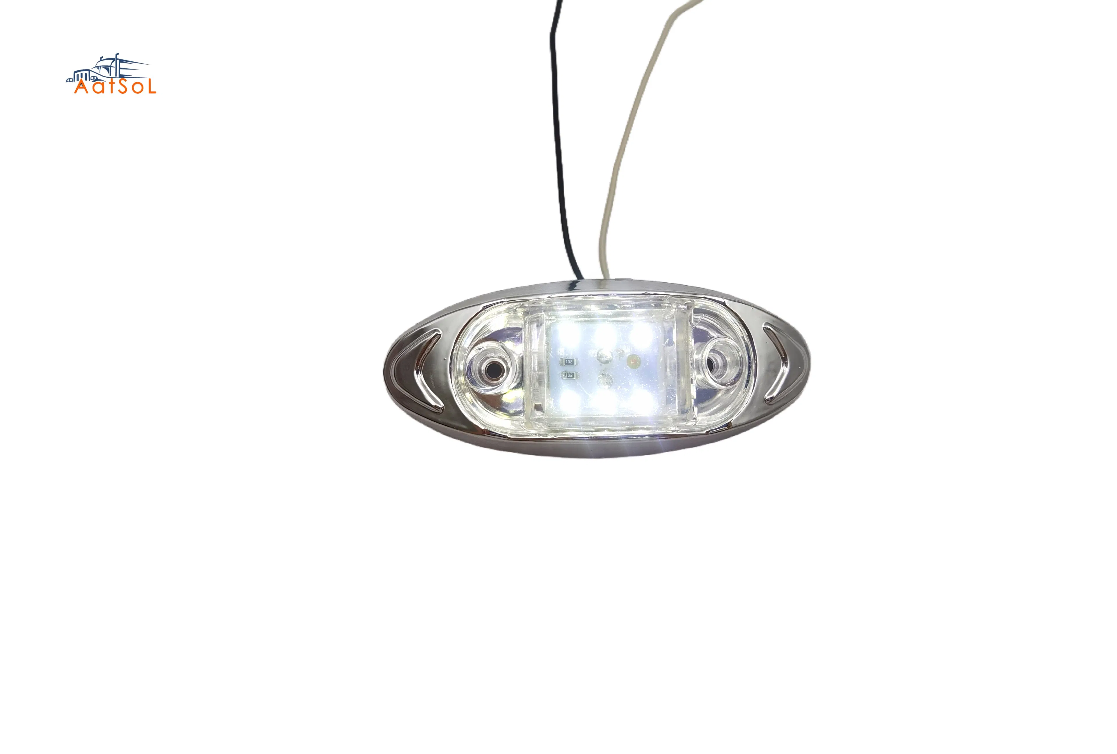 Iluminação Auxiliar Automotiva 6LED Luz Lateral de Caminhão 10-30V Luz de Segurança Branca Âmbar Vermelha Verde Azul para Direção Trabalho Sinalização