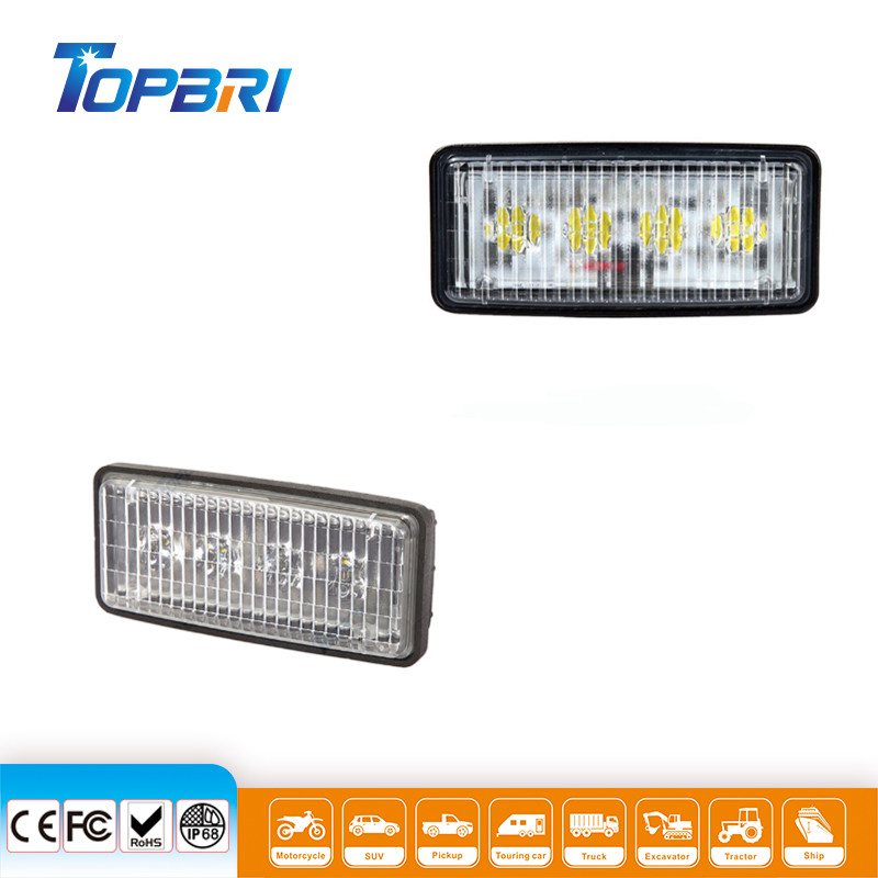 Luz de Trabalho LED CREE Quadrada 12W para Veículos Agrícolas