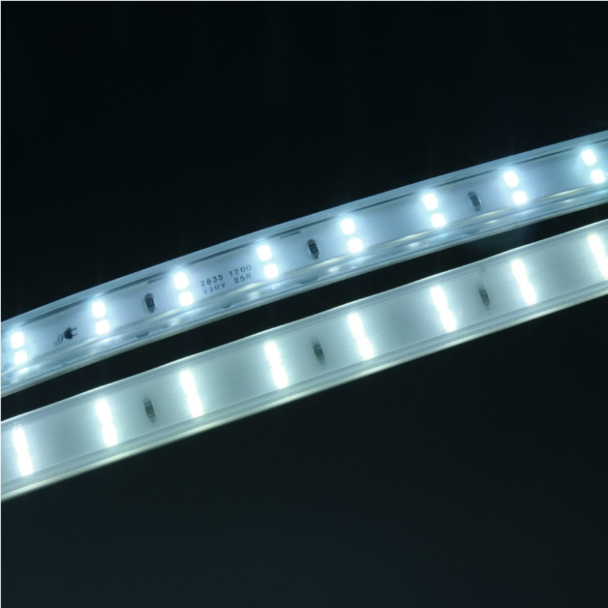 SMD2835 Luz de Decoração Automotiva com Iluminação Lateral 120LED 11mm 240V Fita LED Flexível de Dupla Linha Cortável