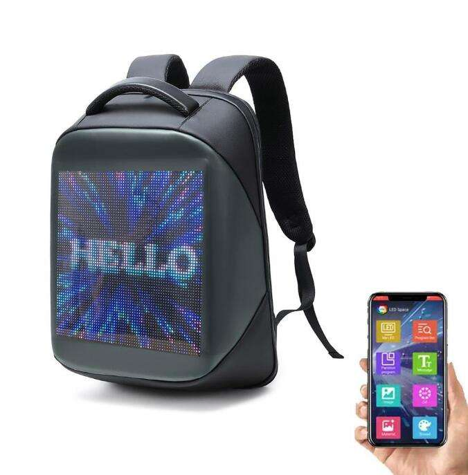 Personalize o Módulo de Luz LED para Mochila Tela LED 250*250mm P3.75 Mochila LED Inteligente WiFi Interna Painel de Exibição LED