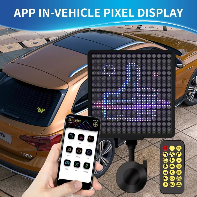Tela de Matriz Digital Inteligente para Carro Decoração para Painel LED Inteligente