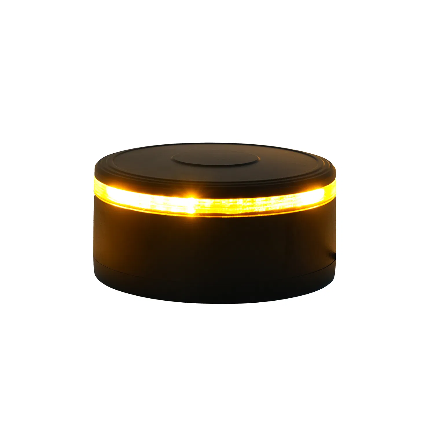 Lanterna de Sinalização de Segurança com LED Âmbar Rotativo e Piscante para Caminhão, Trator, Carregadeira e Veículos Agrícolas