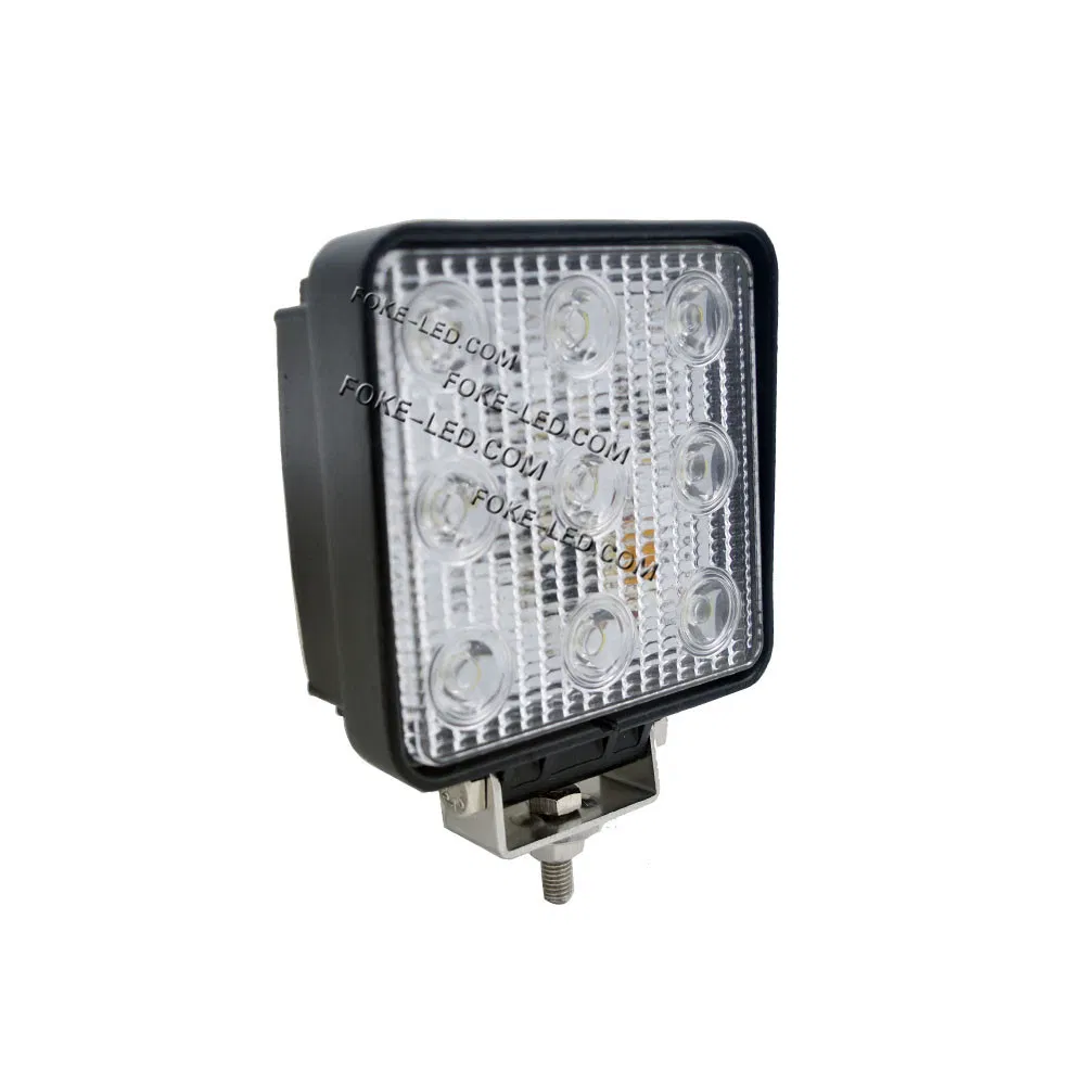 27W 4.6 Luzes LED de Veículos de Fábrica Chinesa de 1 Polegada com Feixe de Inundação e Ponto para Máquinas Pesadas