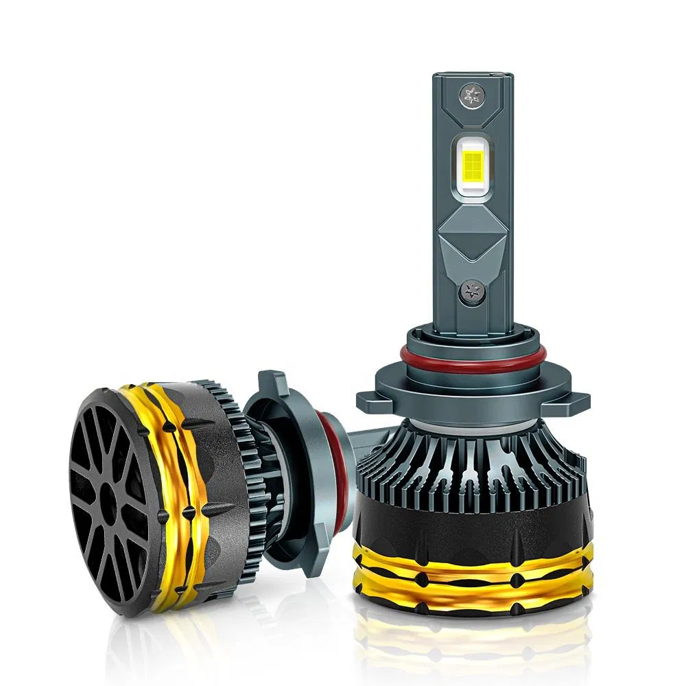 Lâmpadas LED de Alta Potência 6500lm 6000K Inteligentes 120W H1 H3 9012 H11 9005 9006 Tubo de Cobre Farol LED Automotivo