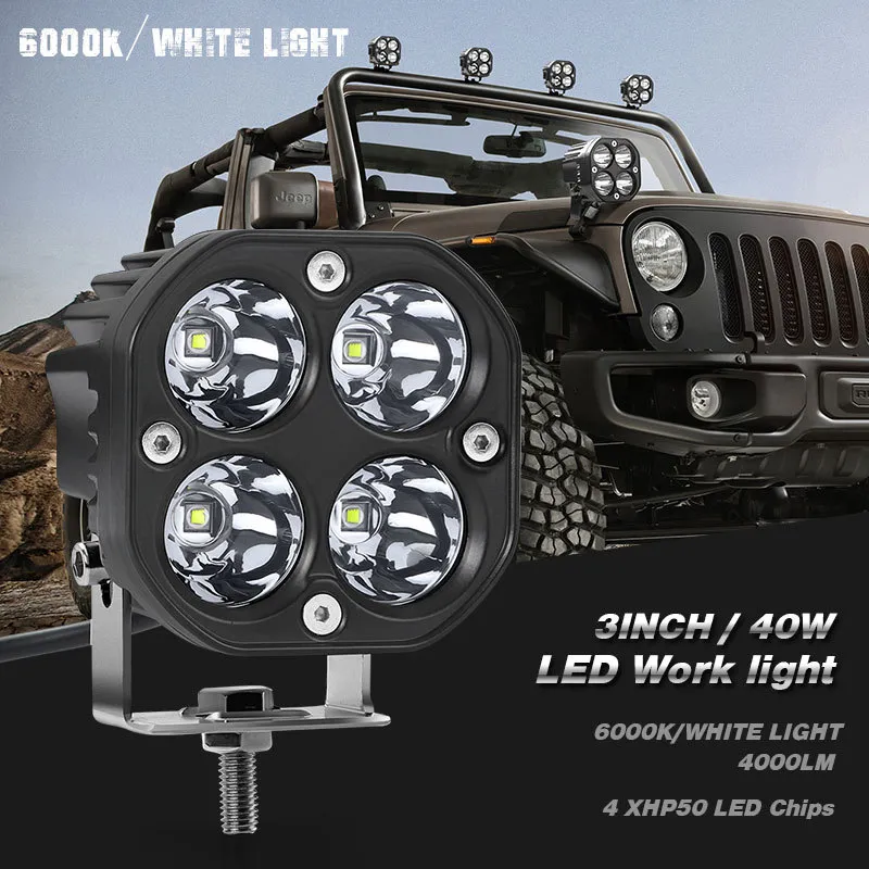 Luz LED 3.0 polegadas