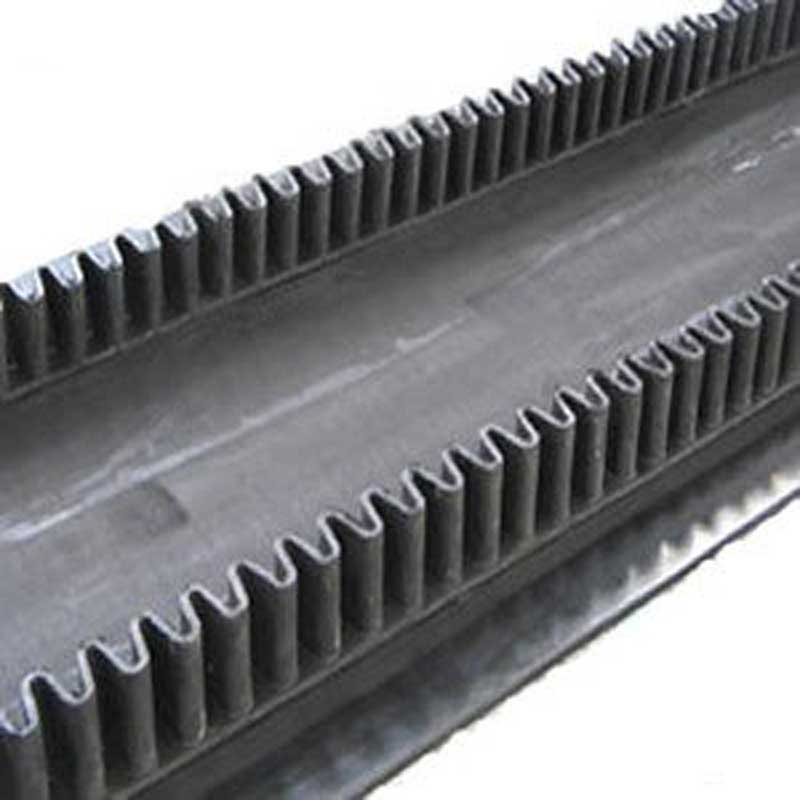 Edge conveyor belt close-up