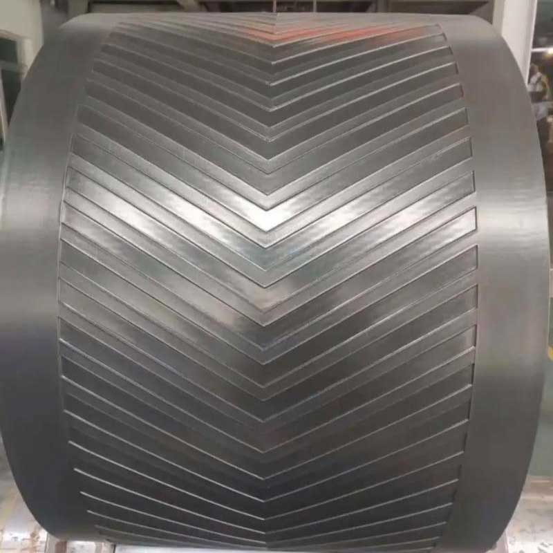 Patterned conveyor belt close-up