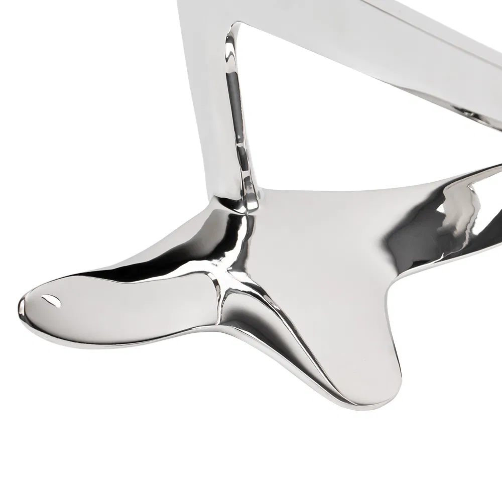 1-80kg Marine Boat Anchor 316 Stainless Steel Mirror Polished Claw Bruce Anchor