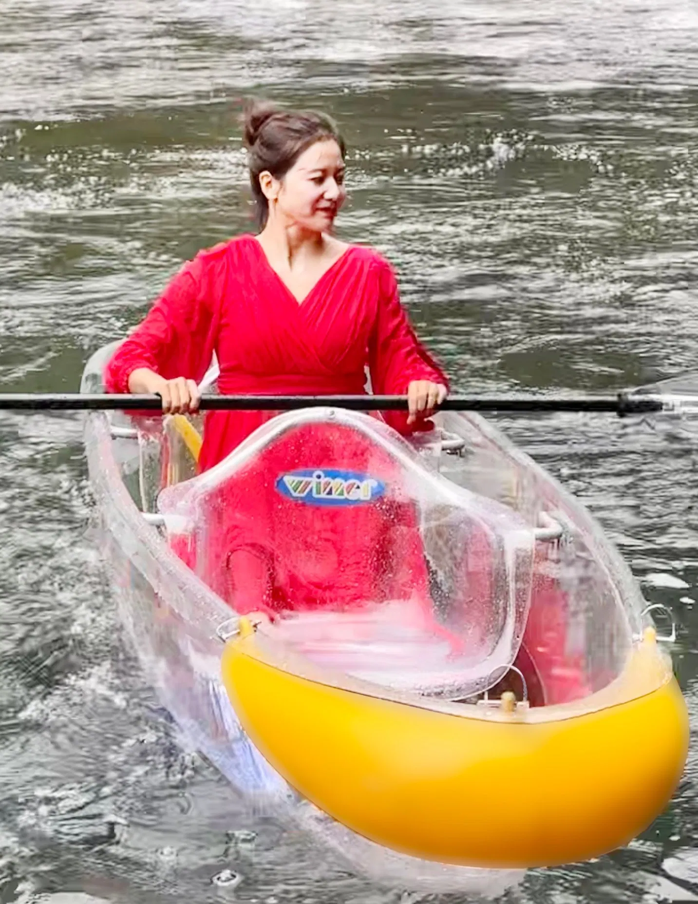 300kg Super Capacity Powerful Function Double Transparent Seat Clear Kayak