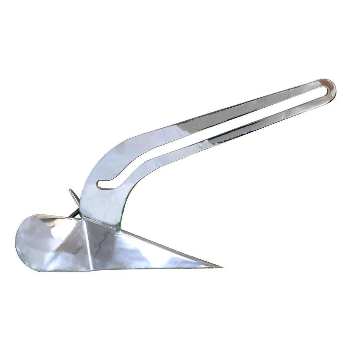 Zd Patented Long Hole Manufacturer 316 Stainless Steel Mirror Polished Delta Anchor Boat Anchor Marine Hardware Delta Anchor