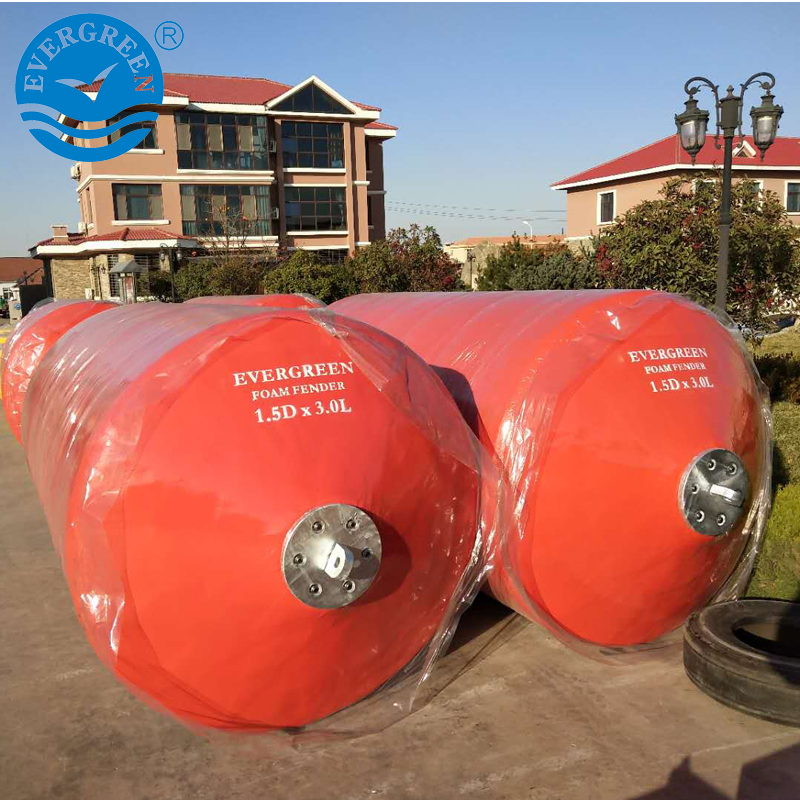 2.0X3.5 2.5X5.5 Black PU Coating EVA Solid Trelleborg Ever Guard Cushion Floating Boat Mooring Sts Armed Foam Filled Fender Defense Bumper