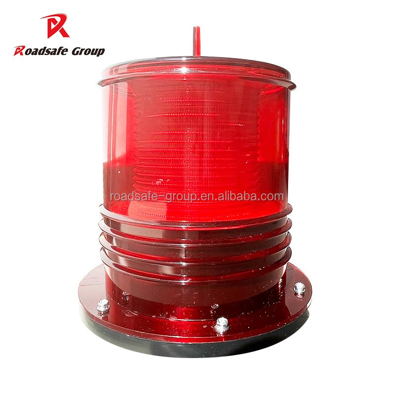 Solar Powered LED Warning Light Aviation Obstruction Boat Marine Navigation Lights