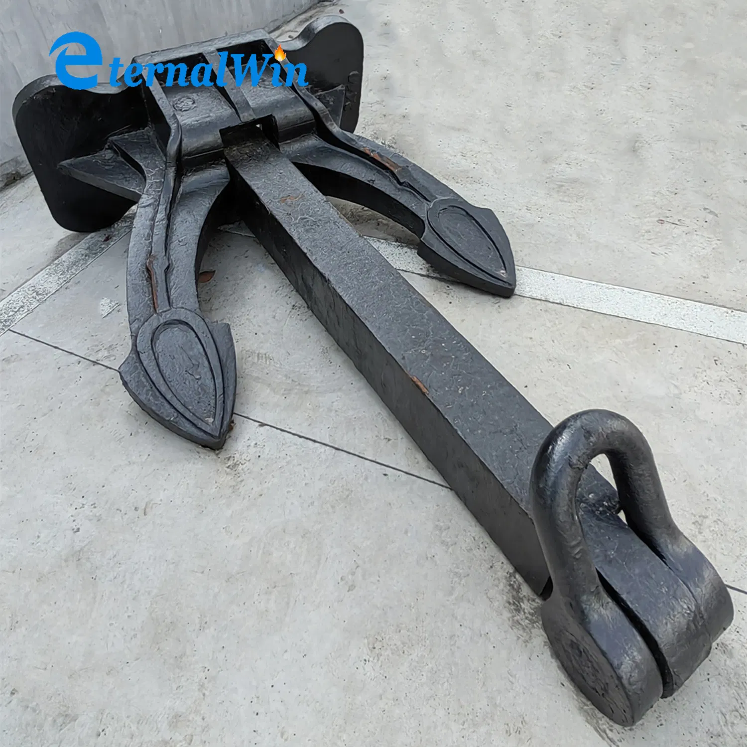 High Holding Power Black Printed Marine Boat Stockless Anchors 150kg to 3000kg Ship Spek Anchor for Sale