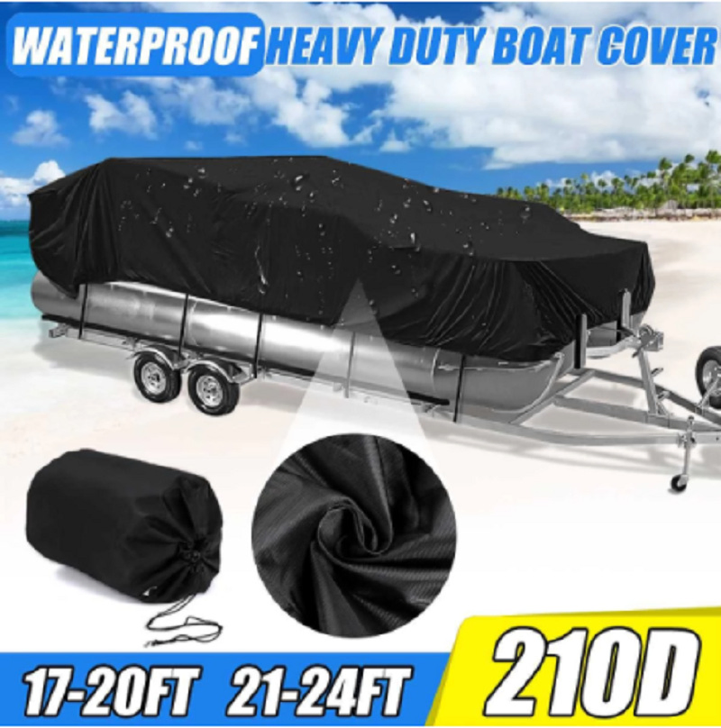 Amazon Hot Sell 210d Waterproof Boat Cover Speedboat Cover