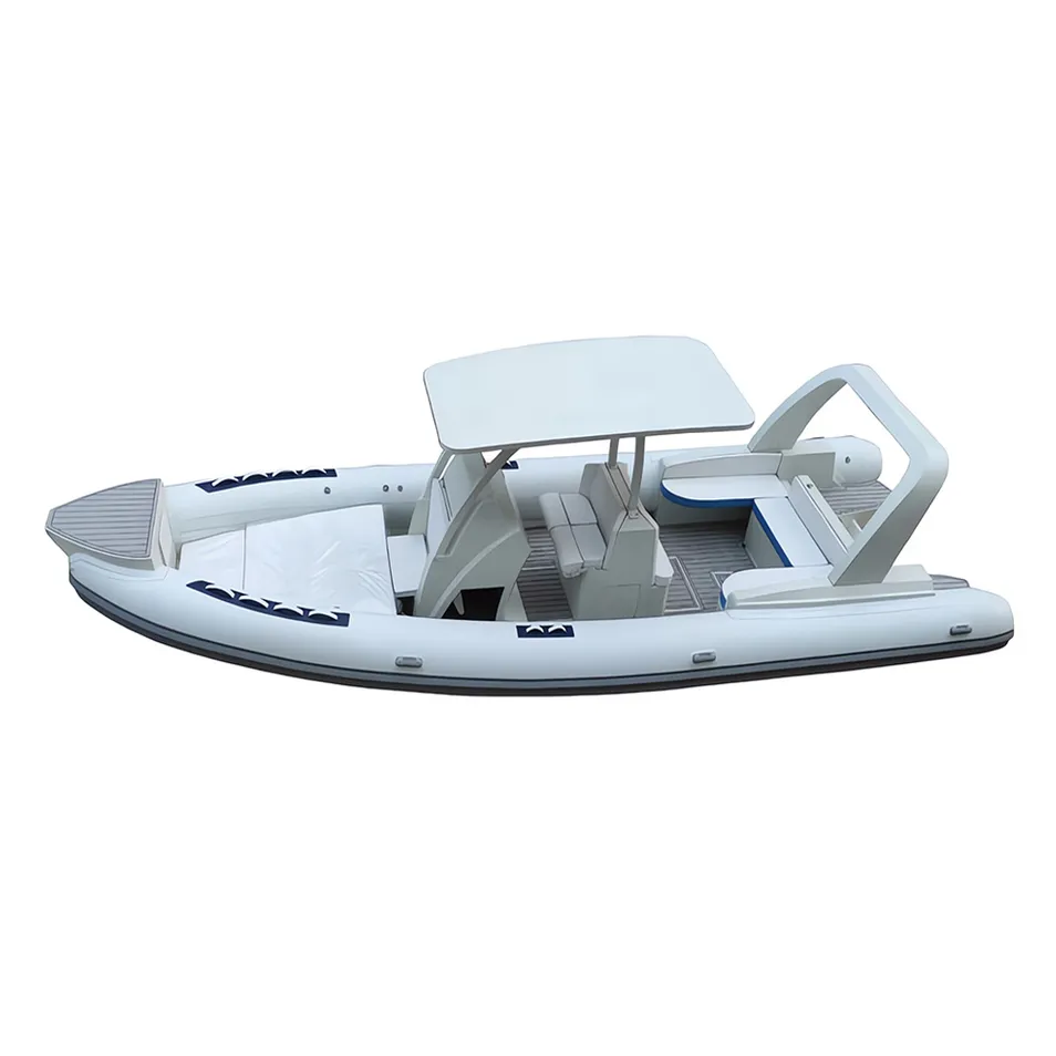 Inflatable Dinghy Pleasure Boat Side View