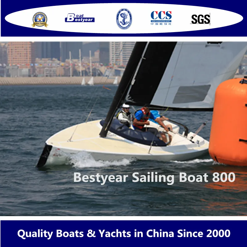 Fiberglass Sport Sailing Boat Detail