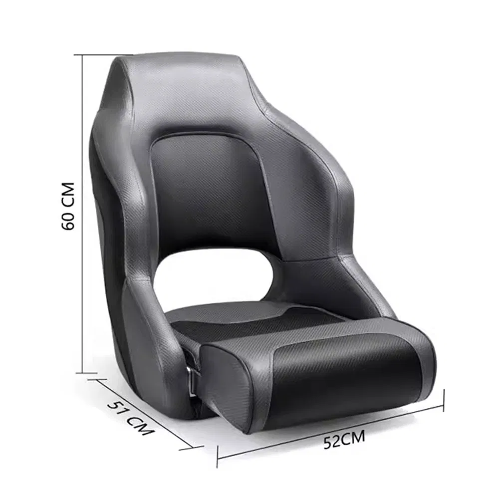 Boat Seat with Mounting and Cushion Fishing Cooler Chair Captain Chair Boat Fishing for Hiking and Marine Use