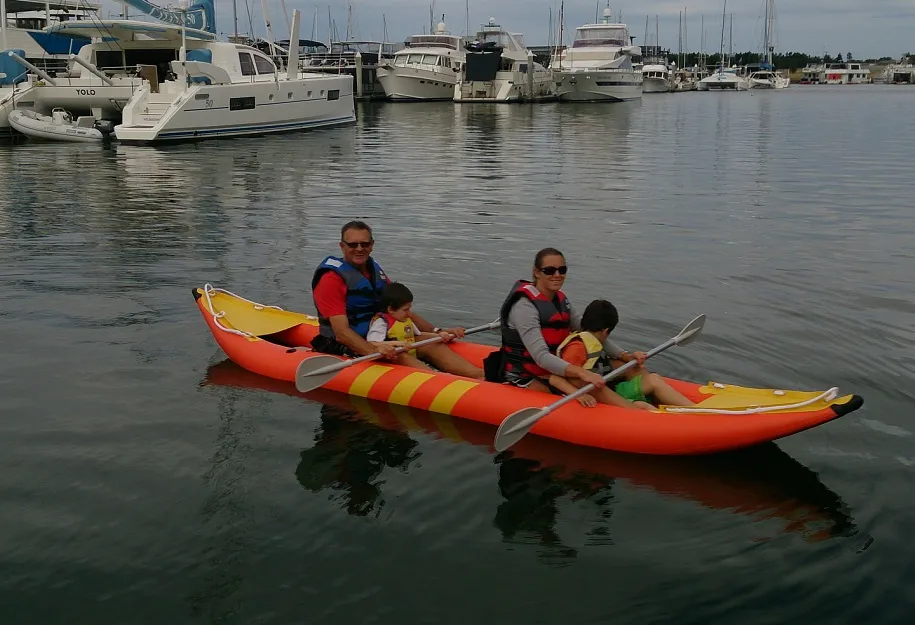 2 Person Inflatable Fishing Boat Kayak Display