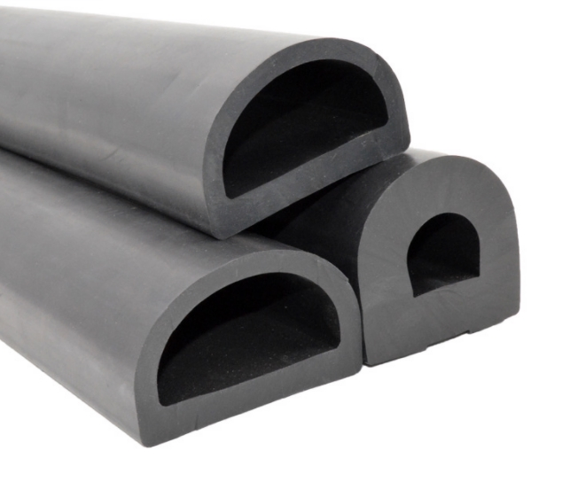 D Type Boat EPDM Rubber Marine Fender Boat Dock Bumpers