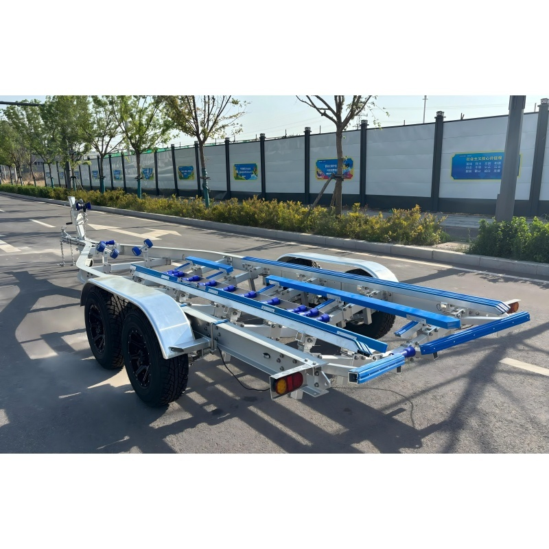 28FT Alloy Boat Trailer Heavy Duty Poly Bunks Aluminum Boat Trailer for Fishing Boats Rib Boats Fiberglass Boats