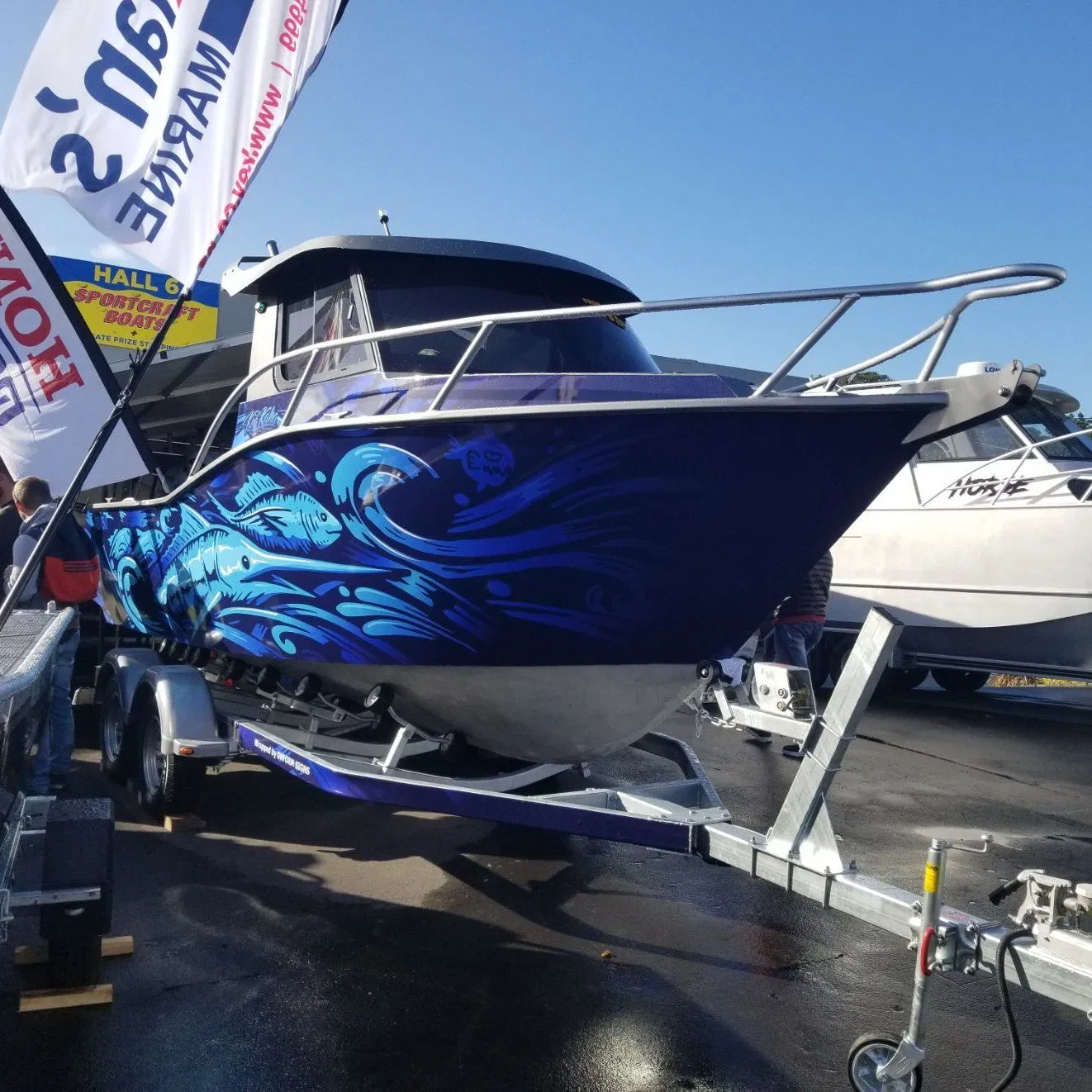 25FT 7.5m High Speed All Welded Deep V Aluminum Sport Fishing Boat