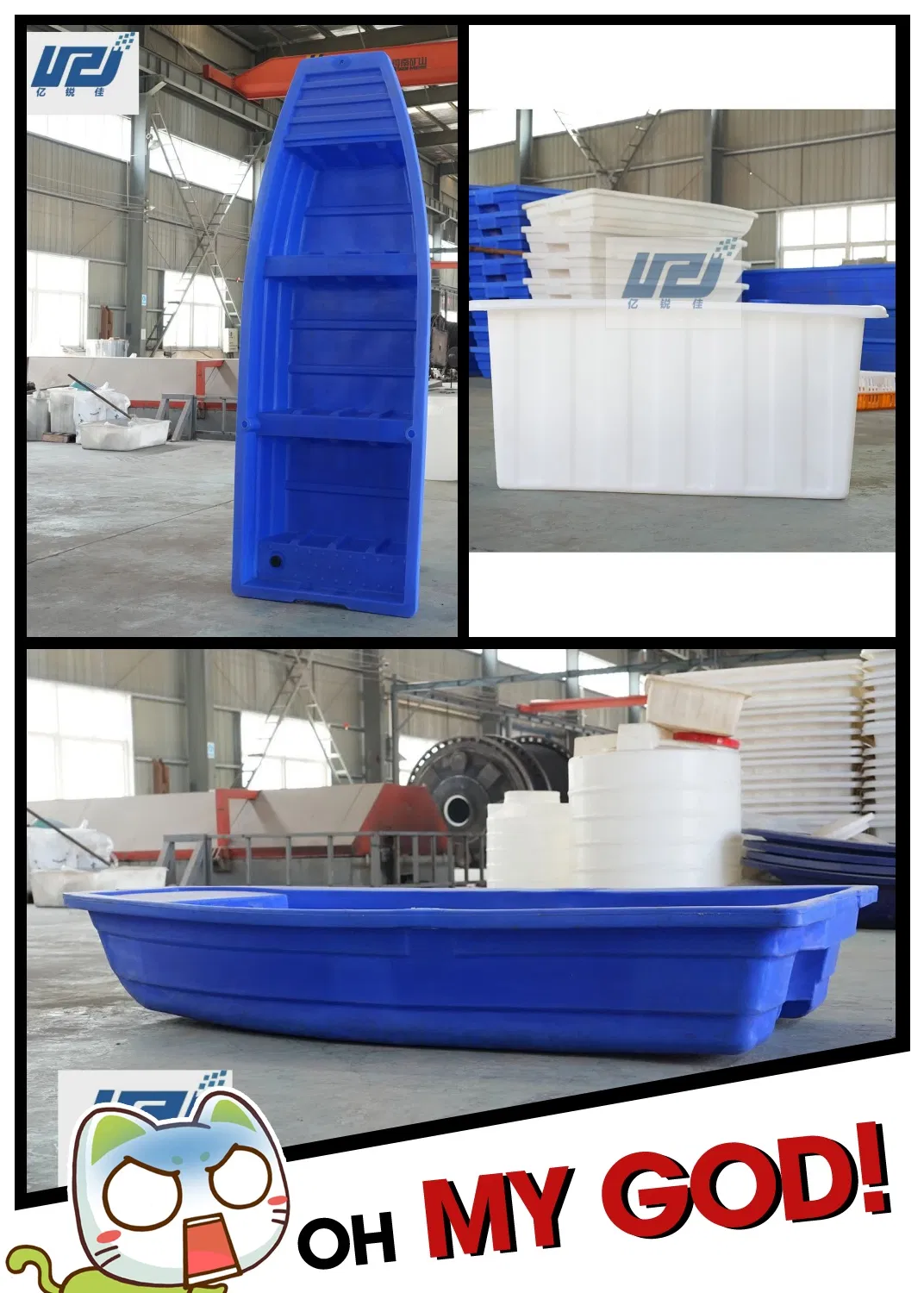 Lightweight Polyethylene Kayak or Vibrant Plastic Canoes for Recreational Paddling