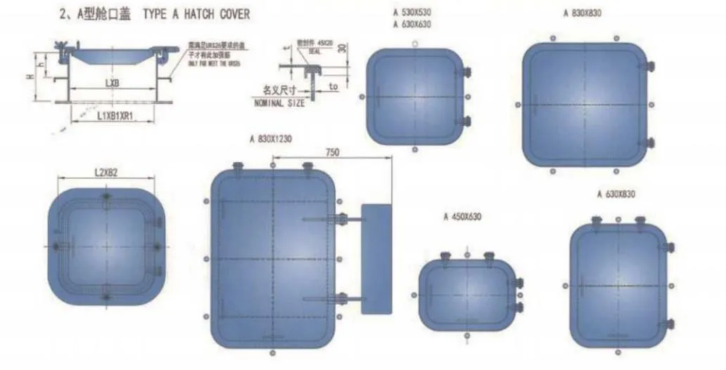 Marine Hatch Cover Parameters