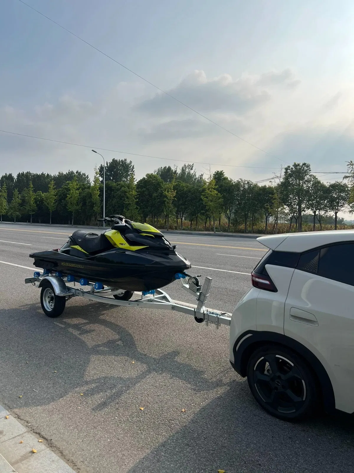 Xintuo 420 Hot-DIP Galvanized Wheeled Boat Trailer/Jetski Trailer