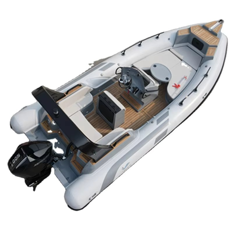 New Rib 700 /23FT Luxury Deluxe Orca Fiberglass Bottom Hull Rigid Inflatable Sport Boats Dinghy Fishing Yacht Pontoon Tourist Speed Rib Inflatable Boat for Sale