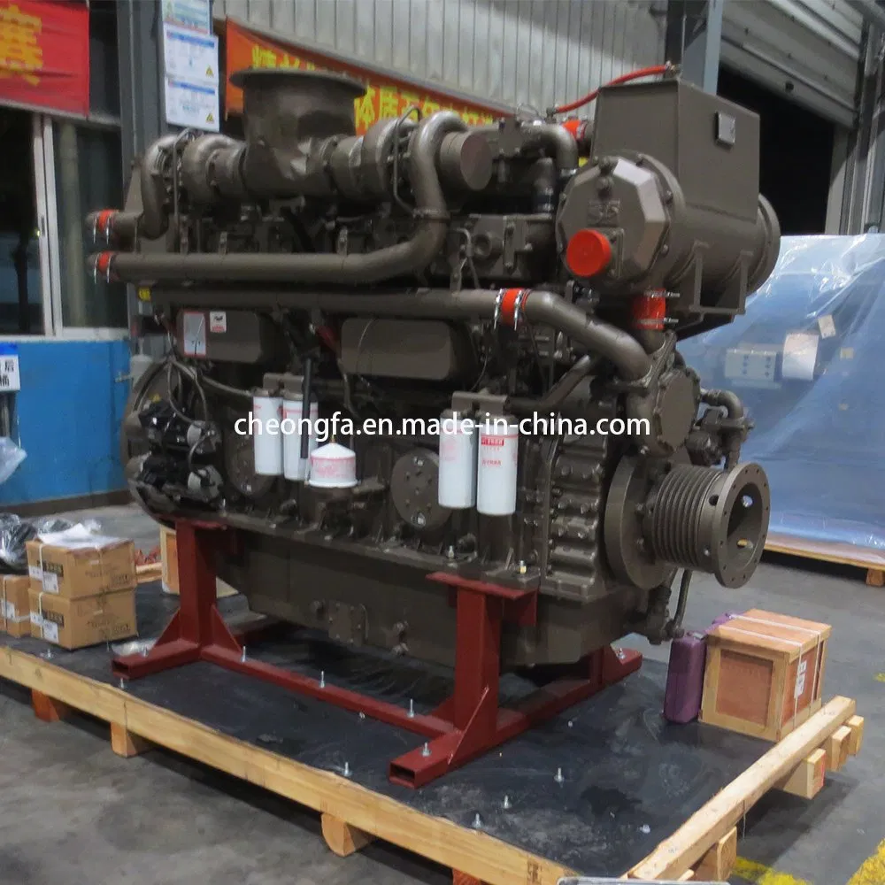 CCS Certification Strong Power 1100HP Electric Boat Motor Marine Diesel Engine with Gearbox