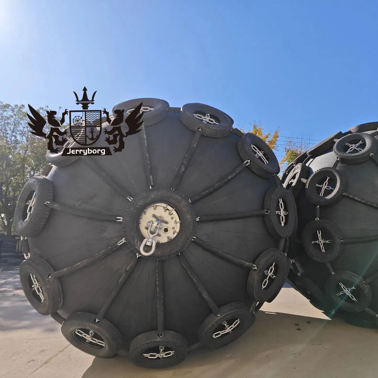 Floating Pneumatic Rubber Fender Marine Boat Yokohama Fender with Repair Kit Accessories