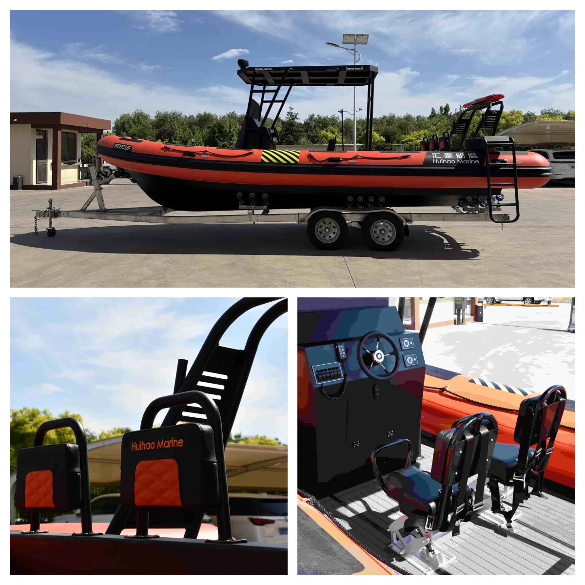 Aluminum Rib Boat Detail