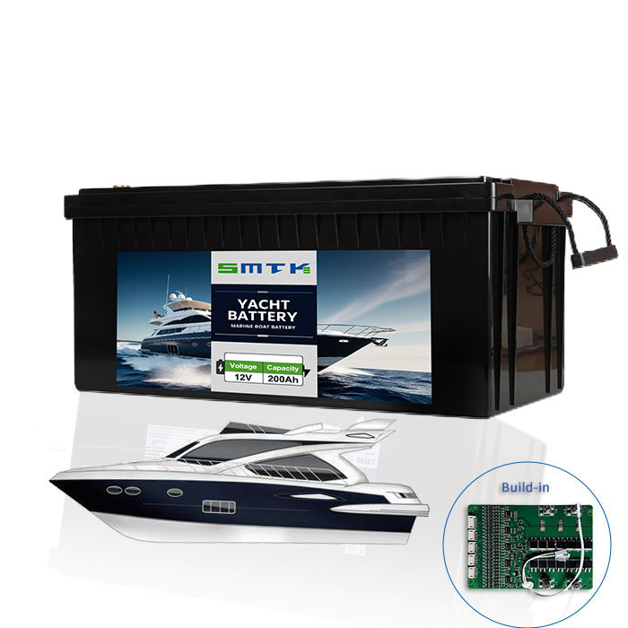 Lithium Ion Battery for 12V 24V 48V100ah 150ah 200ah 300ah Trolling Motor Marine Boat Yachat Storage Battery with Bluetooth APP Battery Status Mornitoring