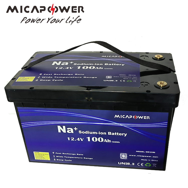 Mica 12V 100ah Sodium Ion Na Battery 12V 24V 36V 48V 10ah 50ah 100ah 200ah Pack for Deep Cycle Applications RV Boat UPS Solar Battery