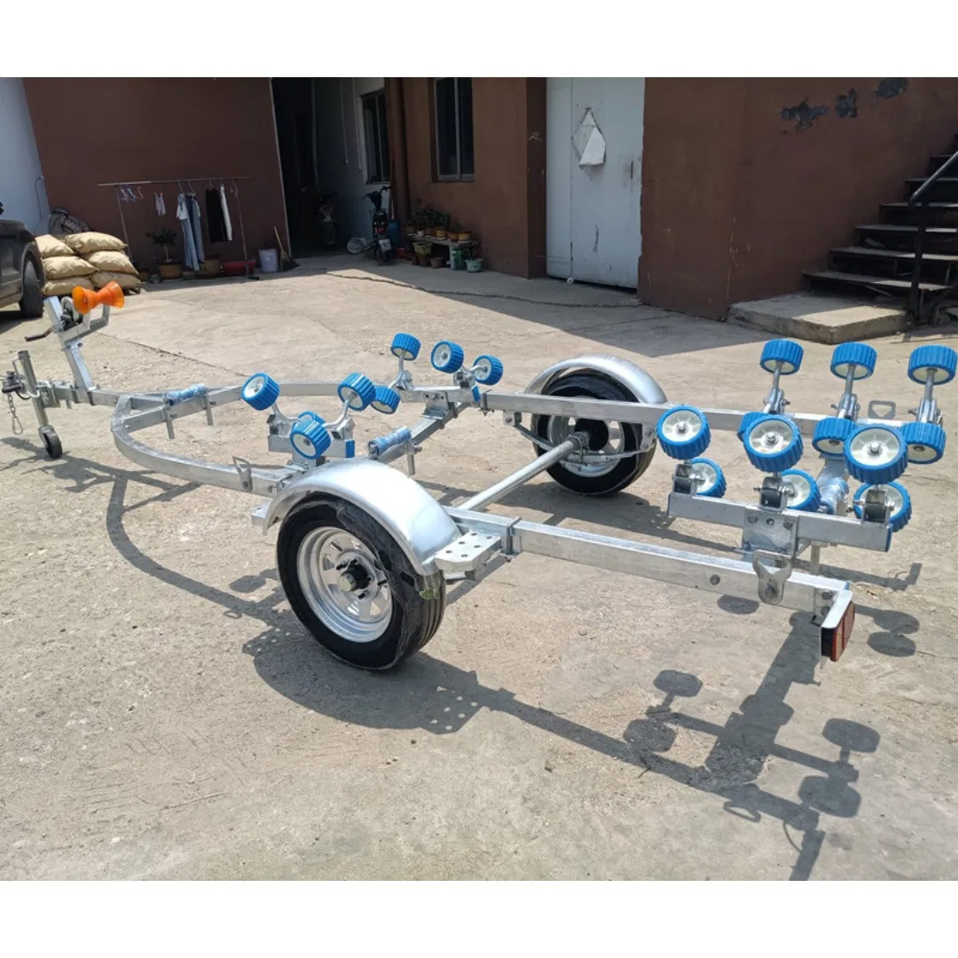 China Haijia Shoreline Boat Trailer Manufacture Sale Galvanized Trailer Boat