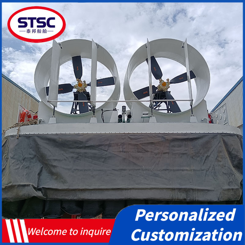 Inflatable Hovercraft Boat All Terrain Air Cushion Vessel Durable Aluminum Construction Versatile Applications Safe and Reliable for Harsh Conditions Craft