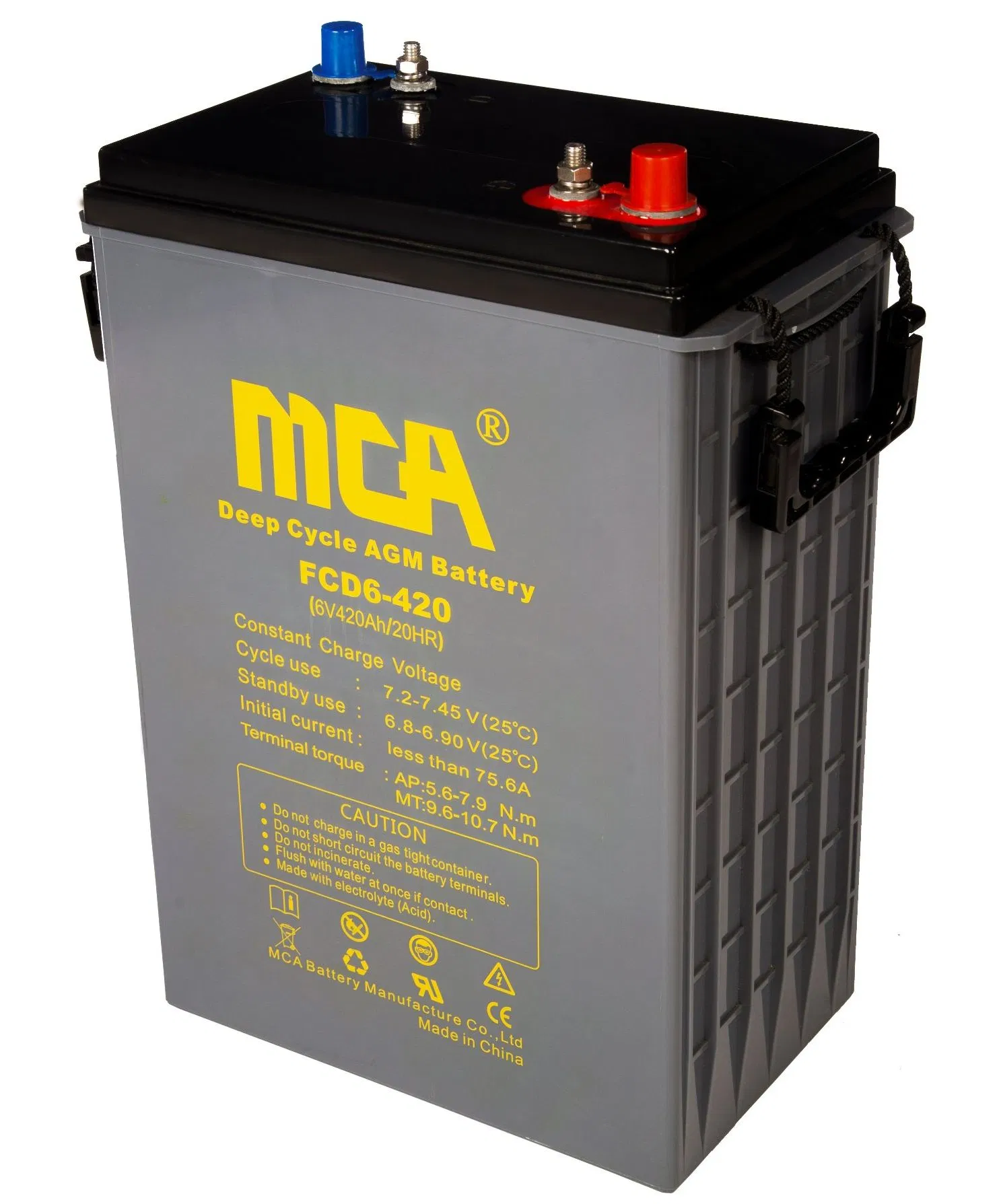 8V 200ah Deep Cycle Battery for Golf Cart/Marine Boat