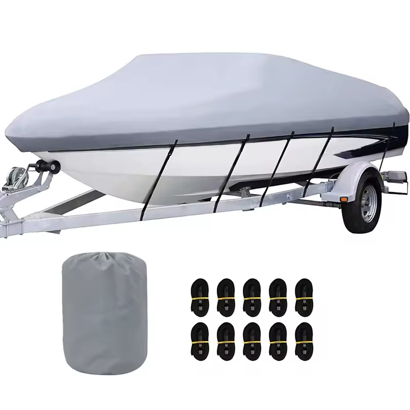 Heavy Duty Pointed Nose Boat Cover 420d Oxford Fabric Windproof Design
