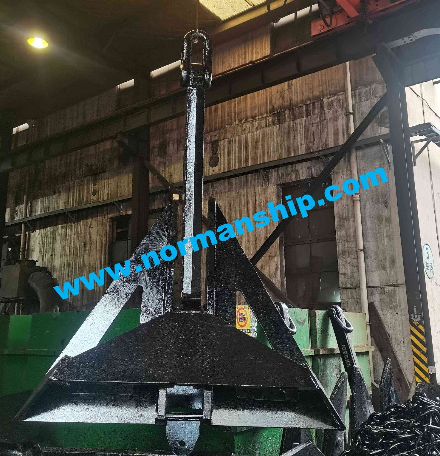 Mooring Equipment of 3t Stainless Steel/Steel Black Painted Marine Boat Ship Vessel Mooring Flipper Delta Anchor with CCS Certificate