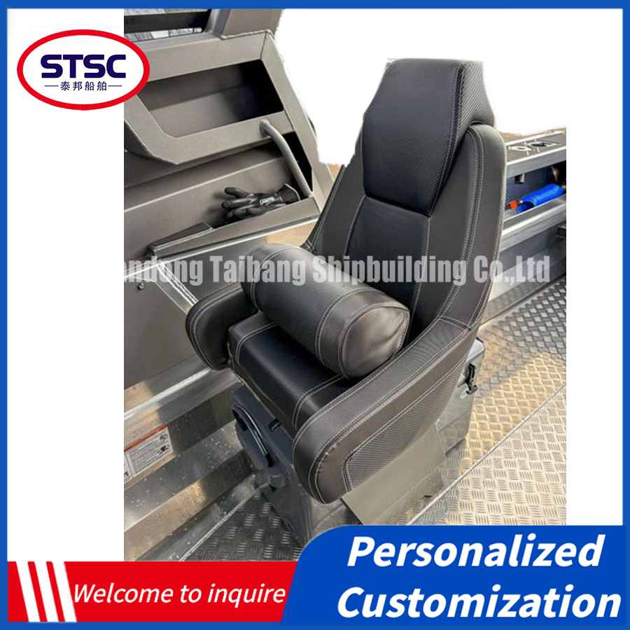 China Speed Pontoon Boats Fiberglass Aluminum Fishing Marine Boat for Sale - Spacious Deck Area Allows Easy Movement Equipped with Trolling Motors and Rod Holde