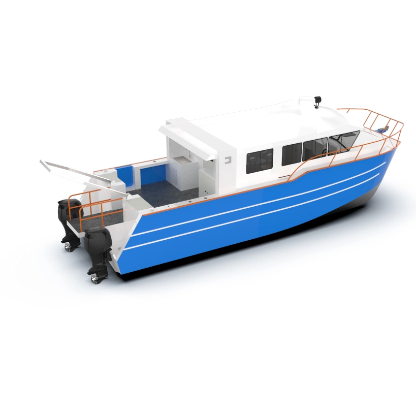12m Marine Aluminum Welded Catamaran Hydrographic Commercial High Speed Survey Boat