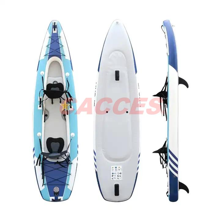 High Quality Two Person New Arrival Fishing Inflatable Kayak Drop Stitch Canoe
