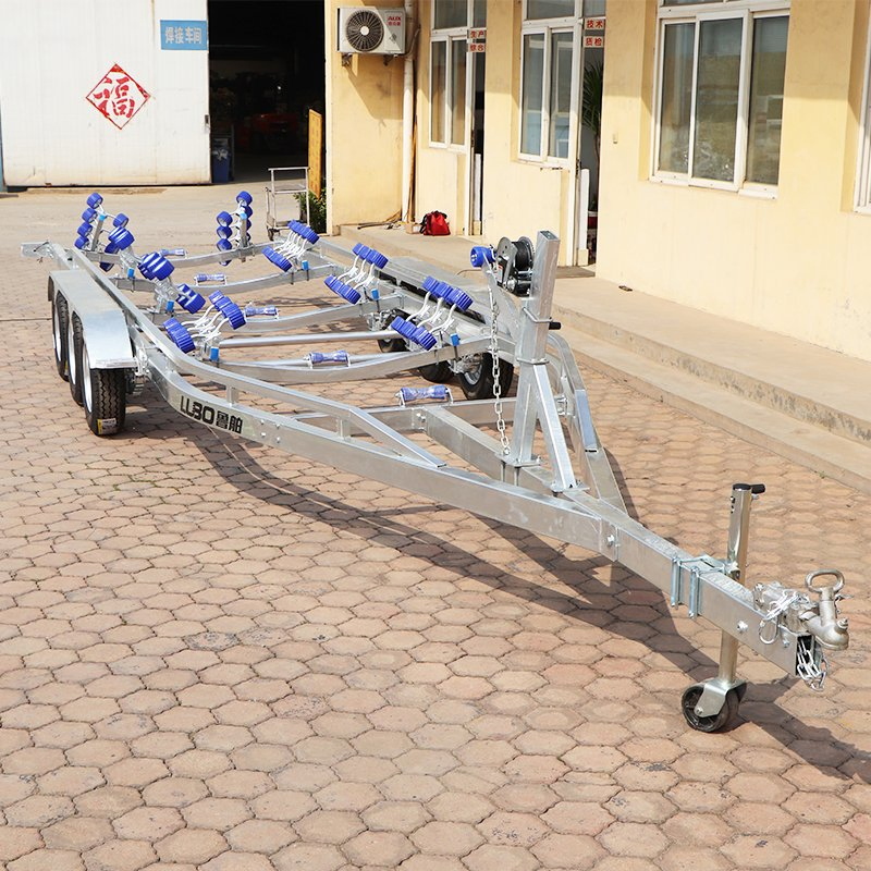 10m FRP980dr Triple Axle Boat Trailer for Rubber Boat Rib Boat Sailboat Trailer Catamaran Trailer Bass Boat Trailer