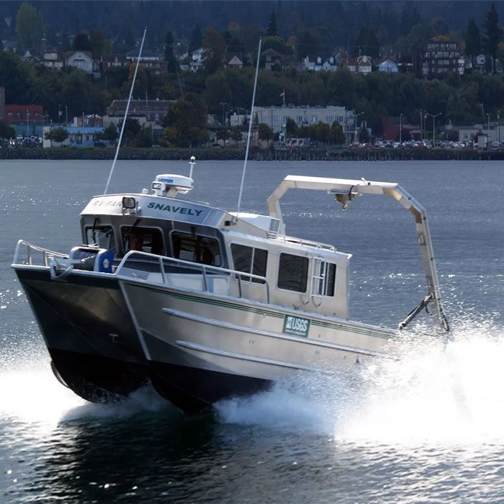 12m Marine Aluminum Welded Catamaran Hydrographic Commercial High Speed Survey Boat
