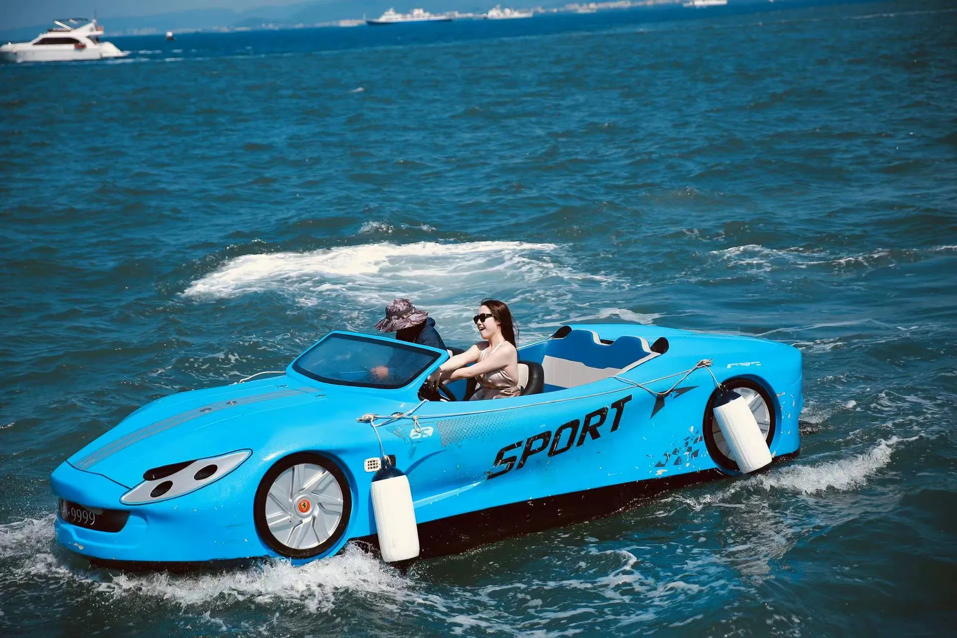 High Speed 5 People Water Sport Jet Car Boat Jet Ski Boat