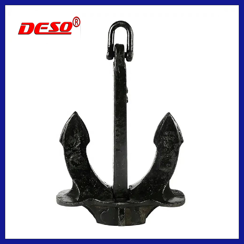 High Quality Heavy Duty Black Painted Ship Vessel Boat Hall Anchor