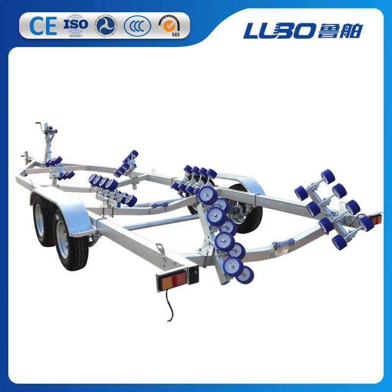 7700mm 8650mm 10m Boat Trailer Quality Assurance Hot-DIP Galvanized Boat Trailer Heavy Duty