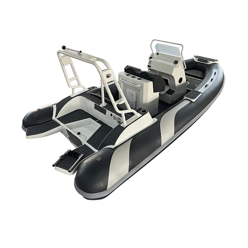 CE Customized Aluminum Rigid Hypalon Orca Inflatable Pontoon Sailing Rib Boat Cheap Price